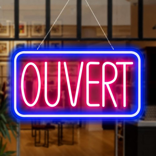 Leuchtschild ouvert led neon - ouvert,